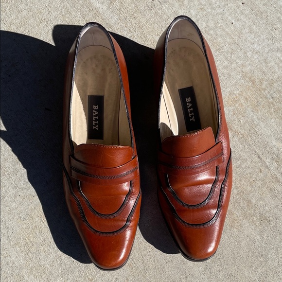 Bally Shoes - Bally Women's Chestnut Leather Loafers